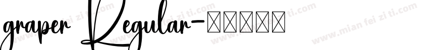 graper Regular字体转换